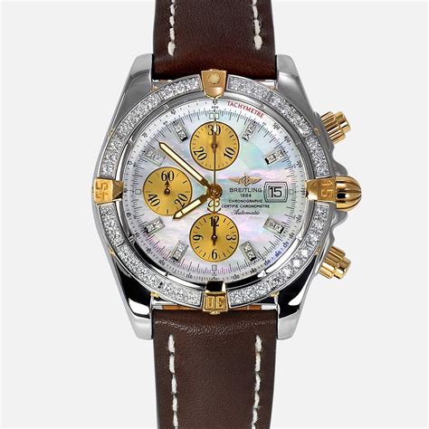 men's breitling chronomat - breitling chronomat diamond bezel.